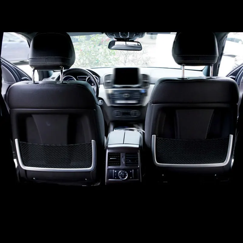 

2pcs Car Styling Seat Back Net Stainless Steel Sticker For GLE Coupe c292 350d W166 ML350 2012 GL450 X166 GLS AMG Accessories