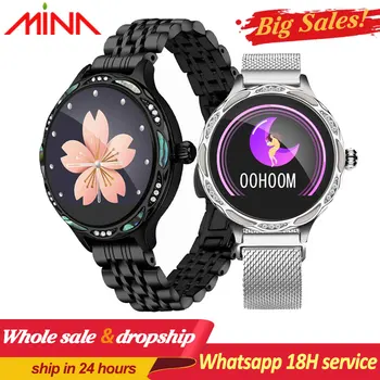 

M9 Female Smart Watch IP68 Waterproof with Diamond Sport Tracker Ladies wrist watches Menstrual Cycle Period Reminder For women