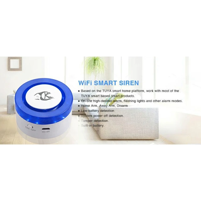 WiFi bezprzewodowa syrena bezpieczeństwa w domu Alarm WiFi inteligentny syreny Tuya kompatybilny z Alexa Google domu ue wtyczką tanie tanio NONE CN (pochodzenie) 65*65*35mm Apps Control Wireless Window Sensor FR Remote-controller 433 92MHz Greater than =100dB WiFi bezprzewodowa syrena bezpieczeństwa w domu Alarm WiFi inteligentny syreny Tuya kompatybilny z Alexa Google domu ue wtyczką tanie tanio NONE CN (pochodzenie) 65*65*35mm Apps Control Wireless Window Sensor FR Remote-controller 433 92MHz Greater than =100dB