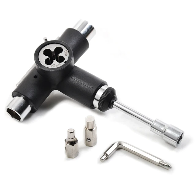 US $13.07 Skateboard Wrench Skateboard Repair Kit SemiAutomatic Tool Skate Board TShape Multifunctional Rol