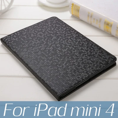 Для iPad 10,2 чехол 7th поколения планшет в виде ракушки для iPad mini iPad 9,7 5th 6th Air 1 2 iPad mini 5 4, 2, 3, ремешок из искусственной кожи Smart Cover - Цвет: black for mini 4