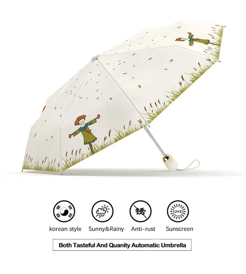 OLYCAT автоматически складывающийся зонтик маленький мини-зонтик дождь Женский Детский Зонт пусковой Ветрозащитный Зонт с защитой от УФ