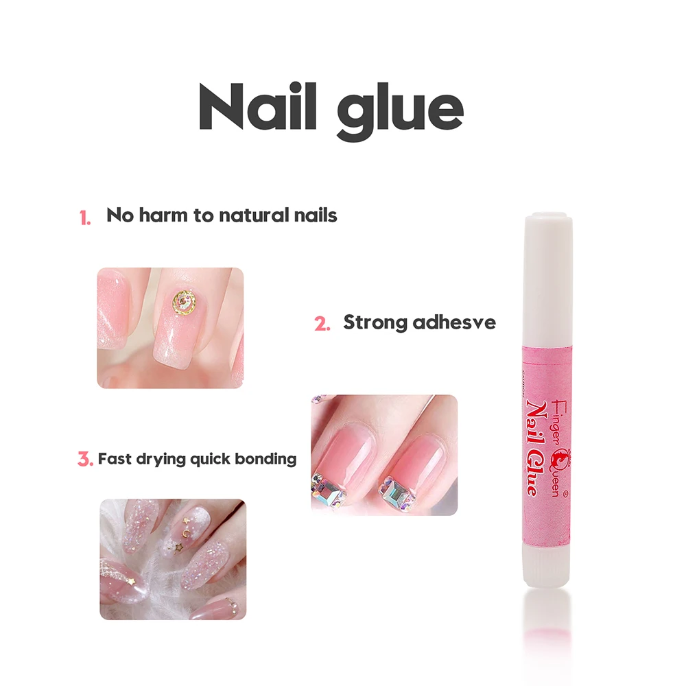 Mini Professional Nail Glues For False Nail Art Decorate Accessories 10Pcs