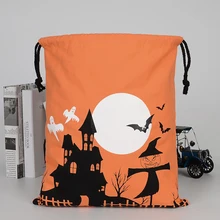 1 шт. 36X44 см Хэллоуин Тыква ведьмы шнурок сумки для конфет и печенья подарочный пакет конфеты Подарочный мешочек для хранения вечерние принадлежности