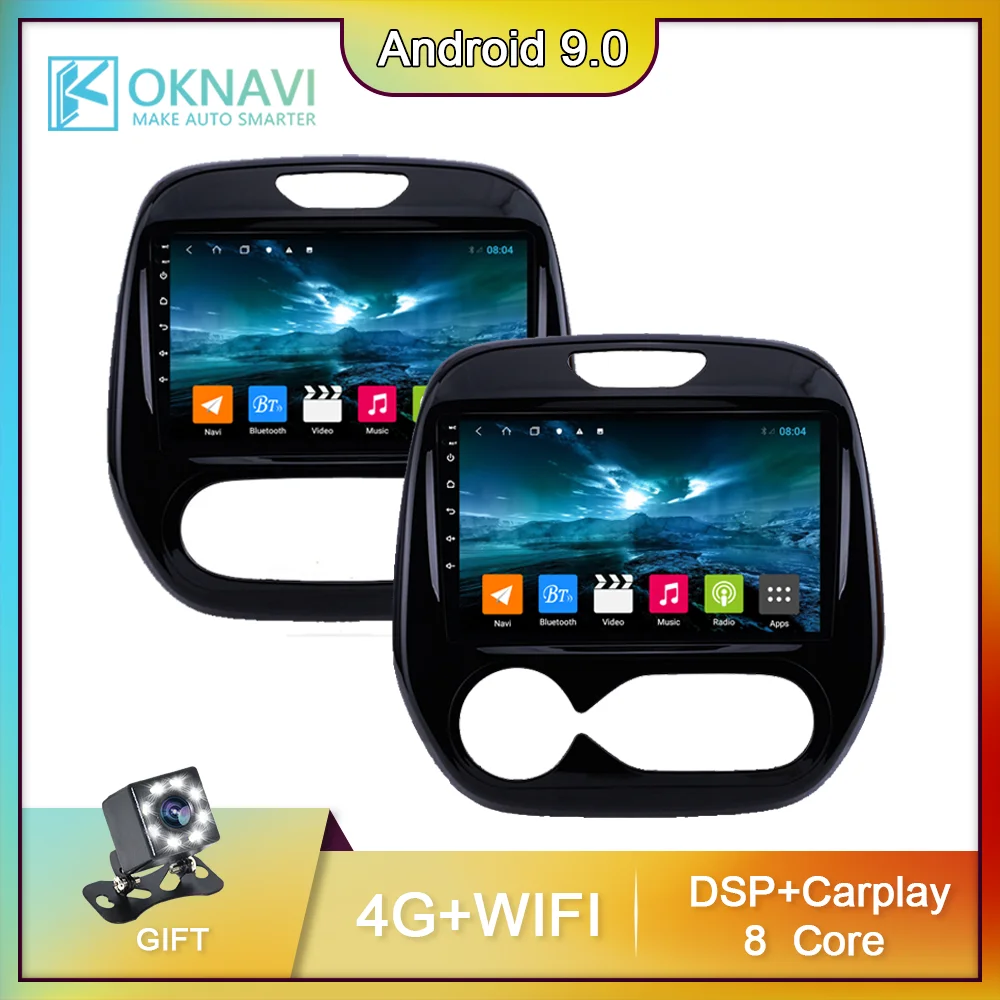 

For Renault Captur Kaptur Car Radio Auto Multimedia Video No DVD CD Player GPS Navigation Android 9.0 2016-2019 No 2 din Carplay