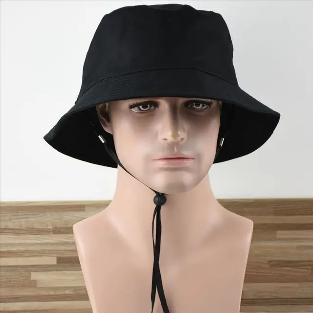 Cap Male Bucket Hat Big Head 