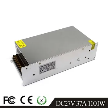 

Universal DC27V Power Supply 37A 1000W Driver Transformer 220V 110V AC To DC 27V Output SMPS for LED Strip Light Lamp CNC CCTV
