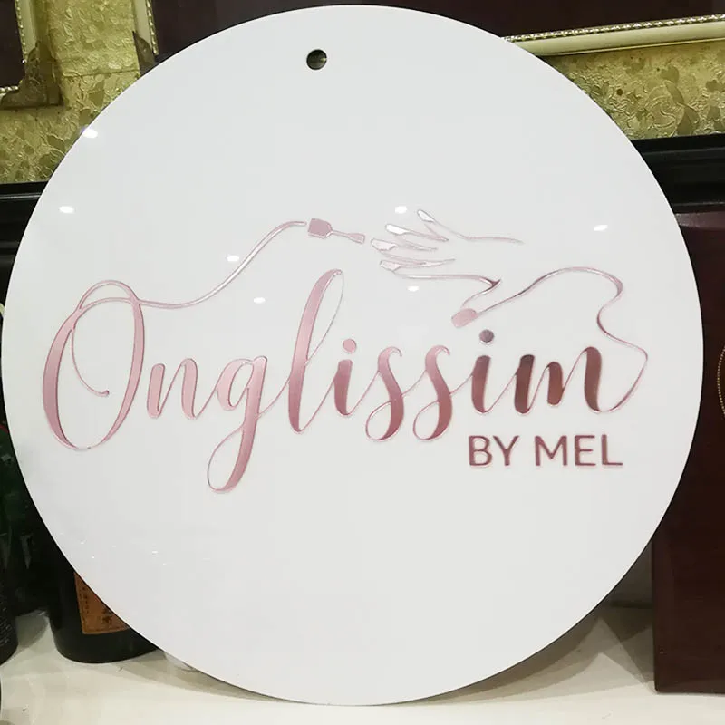 Store Name Mirror Acrylic Letters Personalized Shop Welcome Guests Word Sign Party Decor Favor