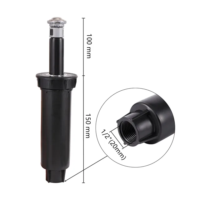 Scattering Pop-up Lawn Sprinklers 1/2" Female Thread Garden Grass Irrigation Rotary Nozzle  360° 45°~270° Automatic Lift Nozzle 2