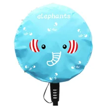 Мультяшная Милая крышка вентилятора PEVA Пылезащитная крышка вентилятора против загрязнения Бытовая Пылезащитная Крышка для электрических вентиляторов круглая Пылезащитная крышка