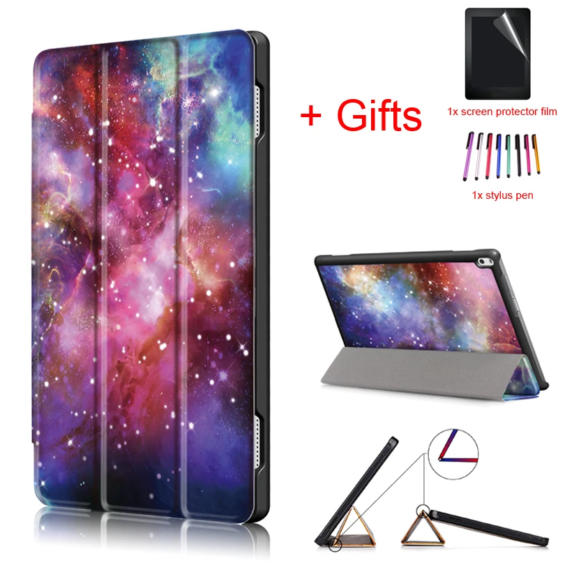 Magnet Smart Wake/Sleep Case for Lenovo tab 4 10 plus TB-X704L TB-X704F TB-X704N 10.1&quot Tablet PU Leather Cover Funda +Film+Pen |