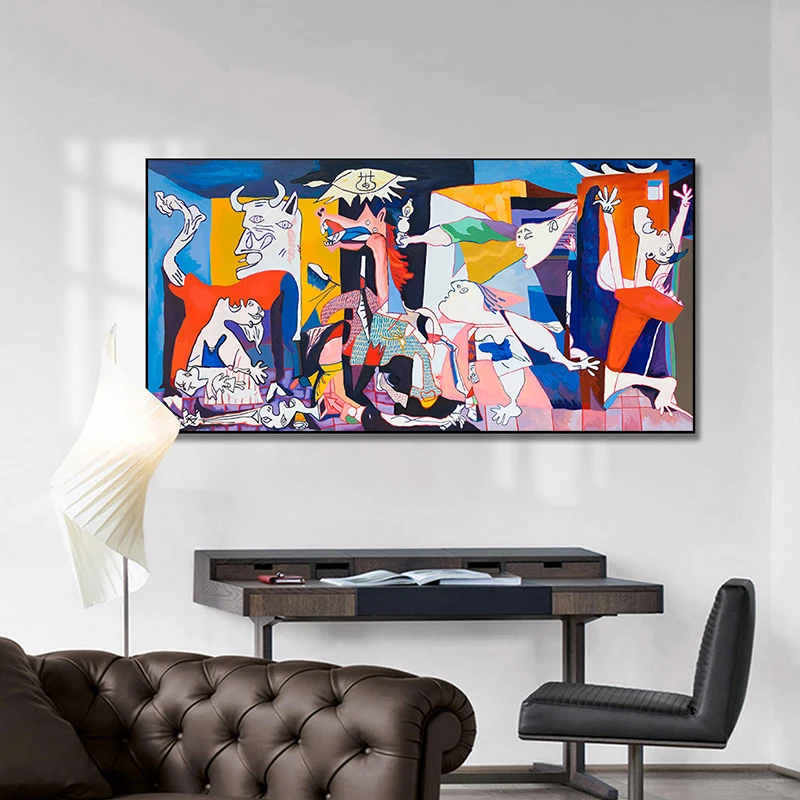 Famous Canvas Wall Art Posters And Prints Guernica By Picasso Canvas Paintings Reproductions Picasso Pictures Home Wall Decor