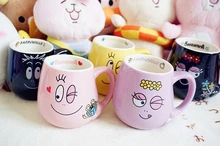 Caneca barbapapa de cerâmica criativa, frete grátis, bonita, de desenho animado, para presente de aniversário