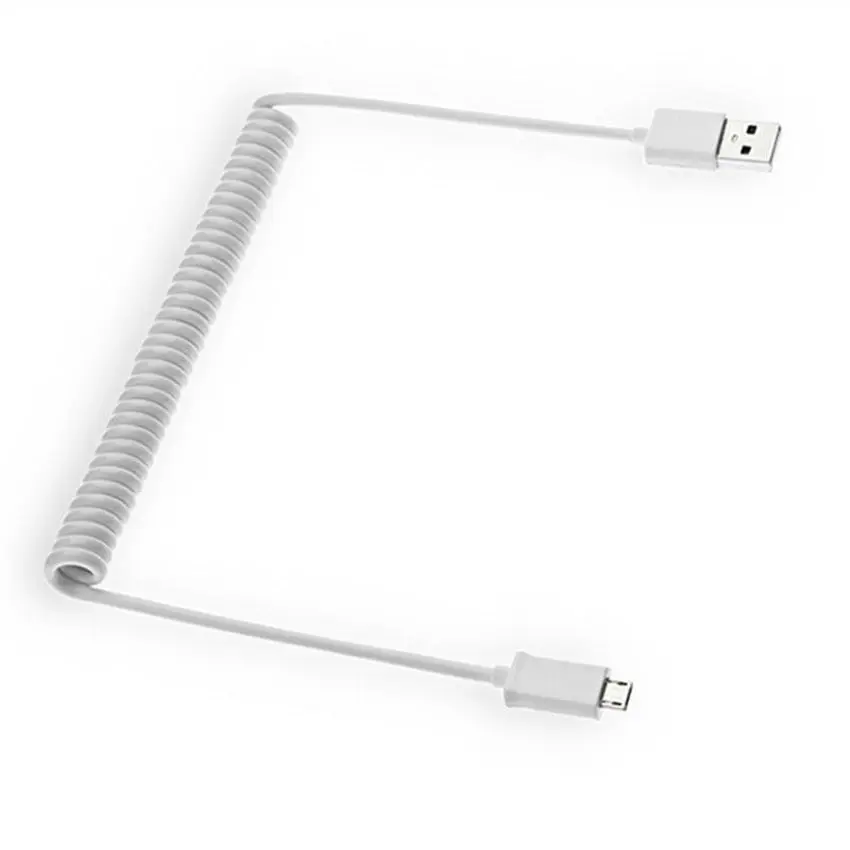 1 M/3FT Спираль Спиральный USB Micro 5Pin 5 предмет в партии "папа" в USB "Мама", 2,0 Штекерный шнур З разъемом зарядное устройство для синхронизации данных и быстрой Зарядное устройство Шнур