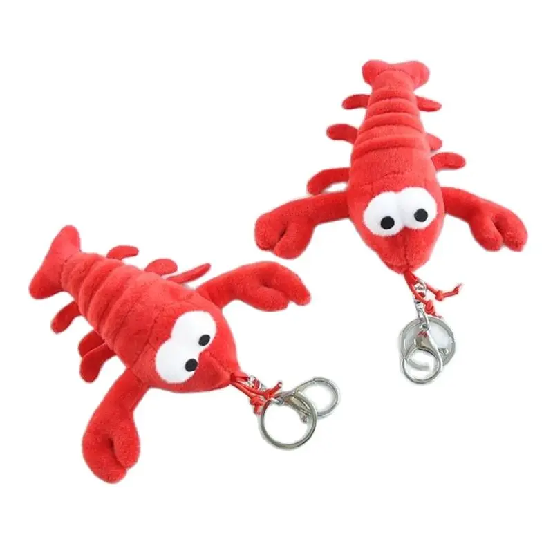 New Style Crayfish Plush Toys Small Pendant Key Chains Stuffed Animals