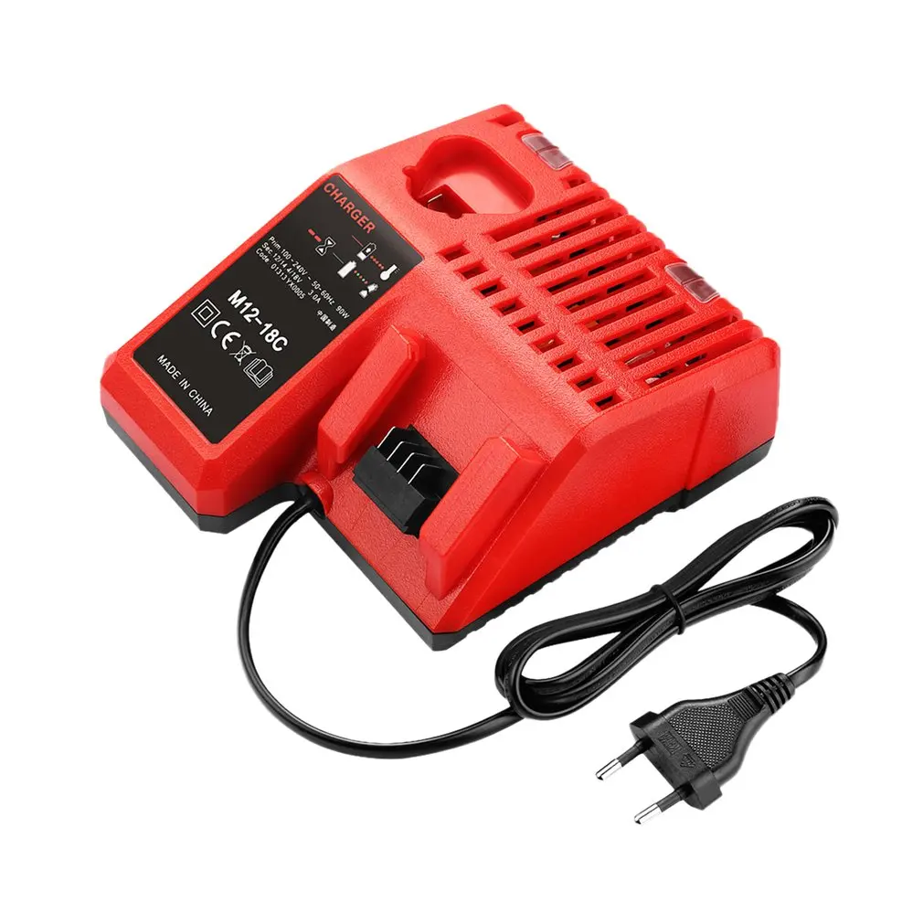 

M12-8C Tool Battery Charger 110-240V Li-ion Battery Charger for Milwaukee M12 M18 48-11-1815 48-11-1828 48-11-2401 48-11-2402