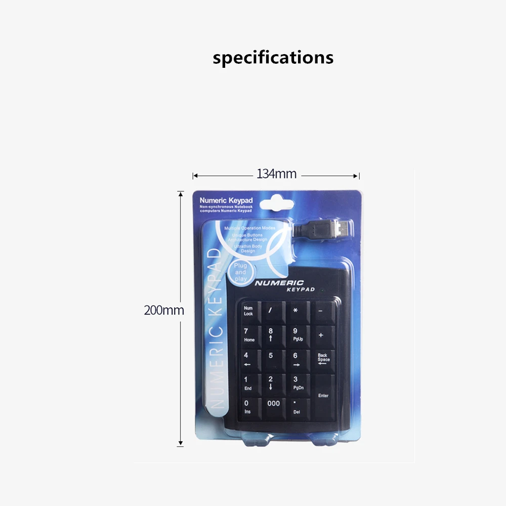 USB Numeric Keypad Financial Bank Stocks Securities Keyboard Notebook Dedicated Numeric Keyboard
