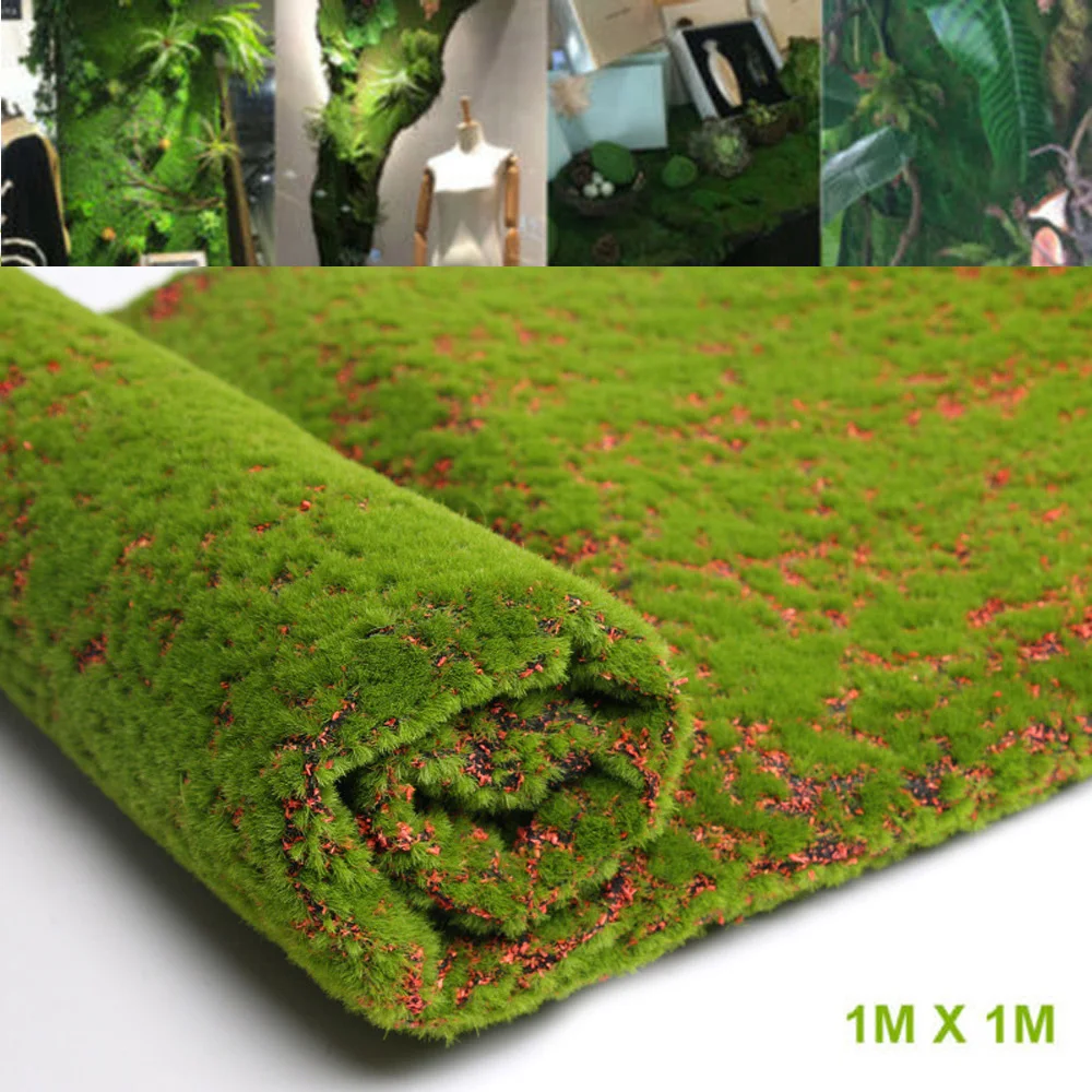Artificial Lawn Grass Plant Moss For Indoor Outdoor Wall Background Decor