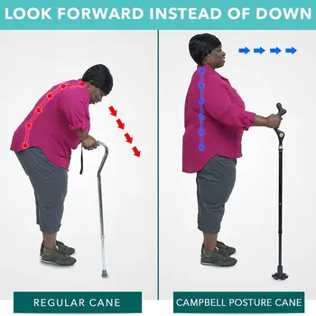 

Folding / Telescopic Cane Walking Stick Canes Crutch Grip Trekking Elderly Hiking Walk Cane With Rubber Tips Protector