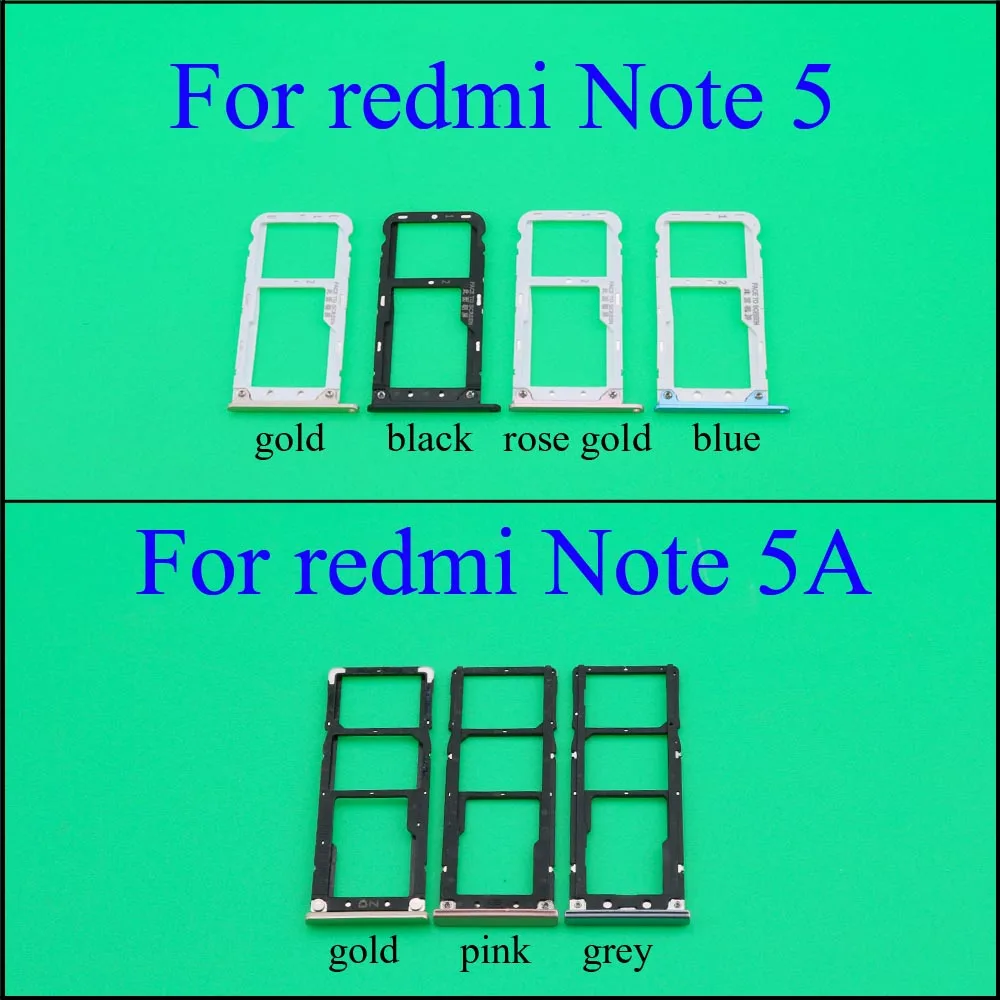 YuXi держатель sim-карты лоток Слот для карт Xiaomi Redmi Note 5 Note 5A запасные части