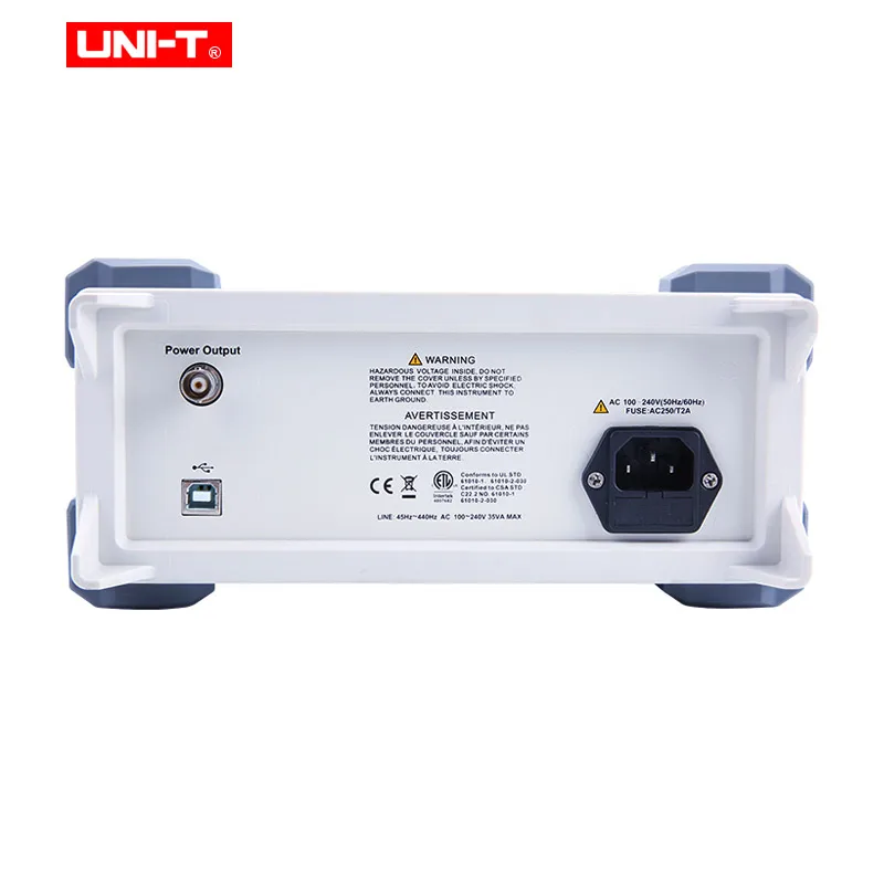 UNI-T UTG9005C-II функция/генератор сигналов произвольной формы; 5 МГц полоса пропускания канала, 125 мс/с частота дискретизации, USB связь