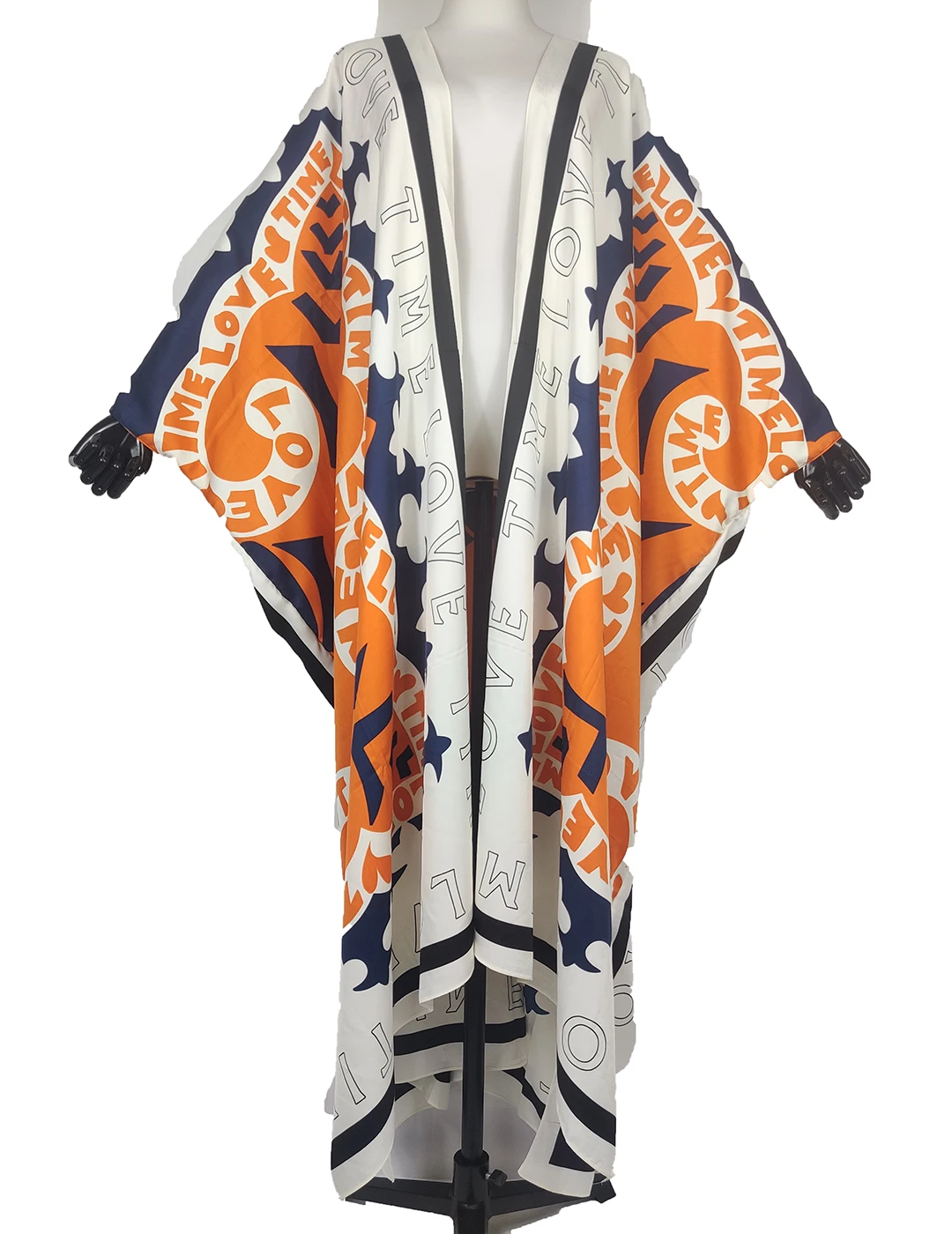 New Multicolor African Printed Silk Duster Coat For Women Muslim Abaya Summer Swimwear kaftan Swimwear Cardigans For Women