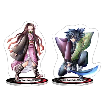 

emon Slayer Kimetsu no Yaiba Tanjirou Nezuko Zenitsu Inosuke PVC Action Figures Toys Demon Slayer Anime Figurine Toy