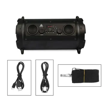 

Portable 15W LCD Wireless Bluetooth Speaker FM Transmitter Support TF Card AUX Super Bass Subwoofer Stereo Music Player FreeShip