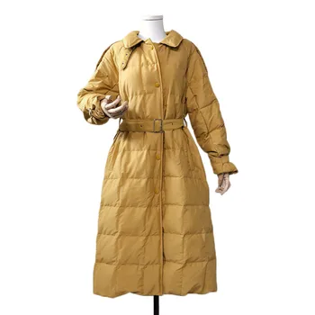 

Long Parka Down Coat Winter 2019 New Korean Windbreaker Loose Down Jacket Women Coat Duck Down Coats NS1735