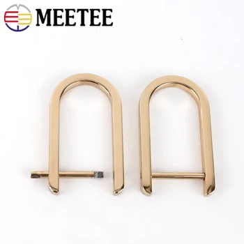 

2/4pcs 20mm Detachable Screw D Buckle U Ring Metal Bag Chain Adjuster Hanger Hooks Clasp DIY Handbag Leather Accessories BF607