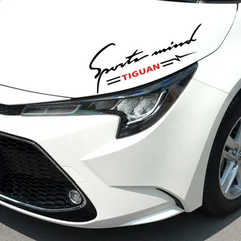 

Car Reflective Sticker On Headlight Hood For Volkswagen VW Tiguan Golf 7 6 MK7 MK2 Polo Passat B8 Sport Signature Auto Styling