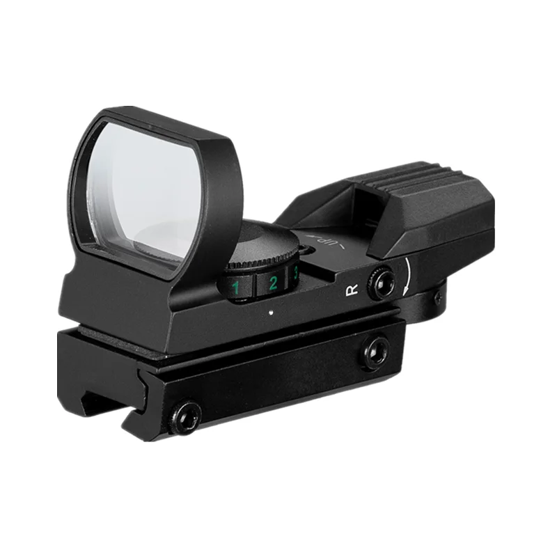 Riflescope11mm20mm rail sight охотничий оптический голографический красный точечный прицел reflex 4 crosshair Тактический прицел - Color: 11mm