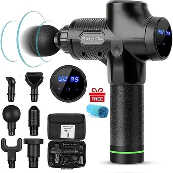 

Massage Gun Fascia Gun Sport Therapy Muscle Massager Body Relaxation Pain Relief Slimming Shaping Massager With LCD Display