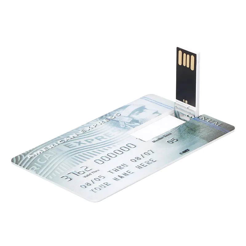 USB Flash Drive Slim Pen Drive Real Capacity 4GB 8GB 16GB 32GB 64GB 128GB Memory Stick Bank Credit Card u disk free custom logo - Цвет: 8