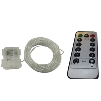 

Christmas Rope Light String Lights Waterproof 100 LED Dimmable W Remote Control Warm White