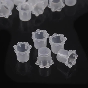 

1000pcs Tattoo Hex Lace Cup Tattoo Ink Cup Cap Pigment Clear Holder Container Tattoo Aid Cleaning Kit
