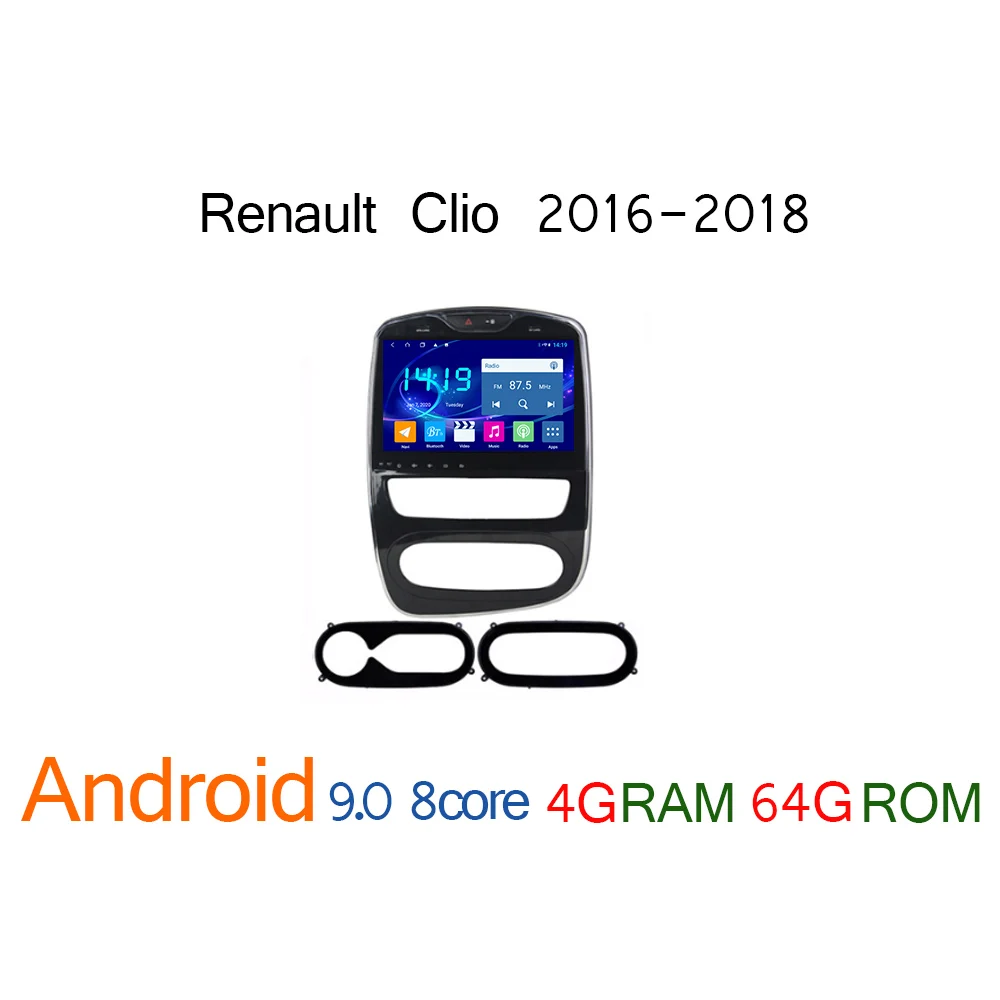 Автомагнитола для Renault Clio android 2016 2018 4 + 64 ГБ | Автомобили и мотоциклы