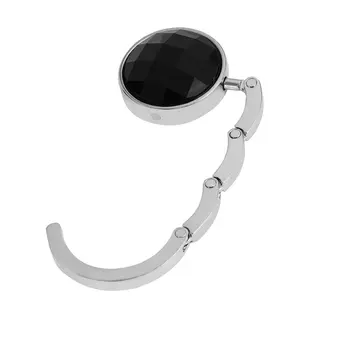 

Portable Crystal Alloy Purse Holder Handbag Hook Foldable Hangbag Hook Desk Hanger Multiple Bag Accessories
