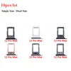 10pcs/Lot Dual Single SIM Card Tray Holder For iPhone 12 Pro Max SIM Card Slot Reader Socket Adapter With Waterproof Rubber Ring