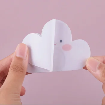 

Door Hanger Cute Style Door Hook 4 Pcs/Set Seamless Adhesive Hook Strong Sticky Hook In The Shape of Cloud Home Organizer