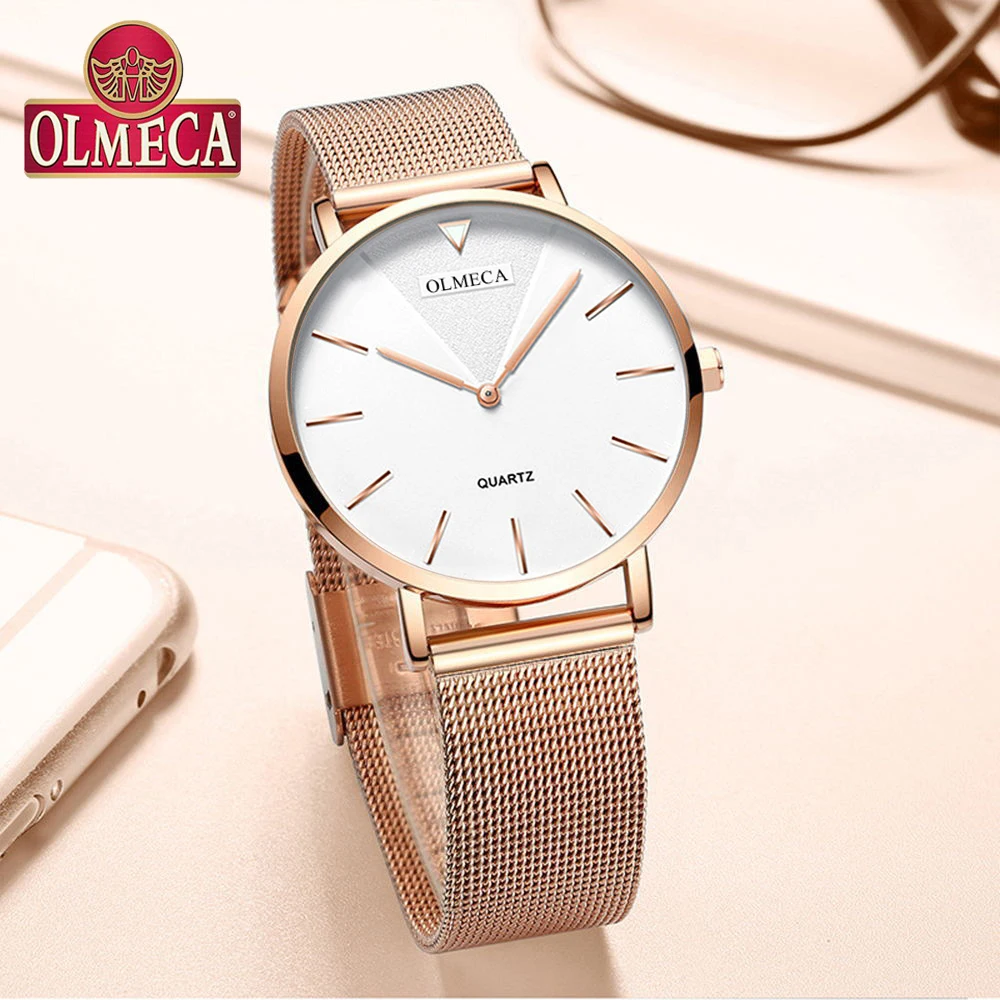 

Top Brand OLMECA Watch Women Watches Fashion Wrist Watch Water Resistant Relogio Feminino For Woman Reloj Mujer Alloy Band