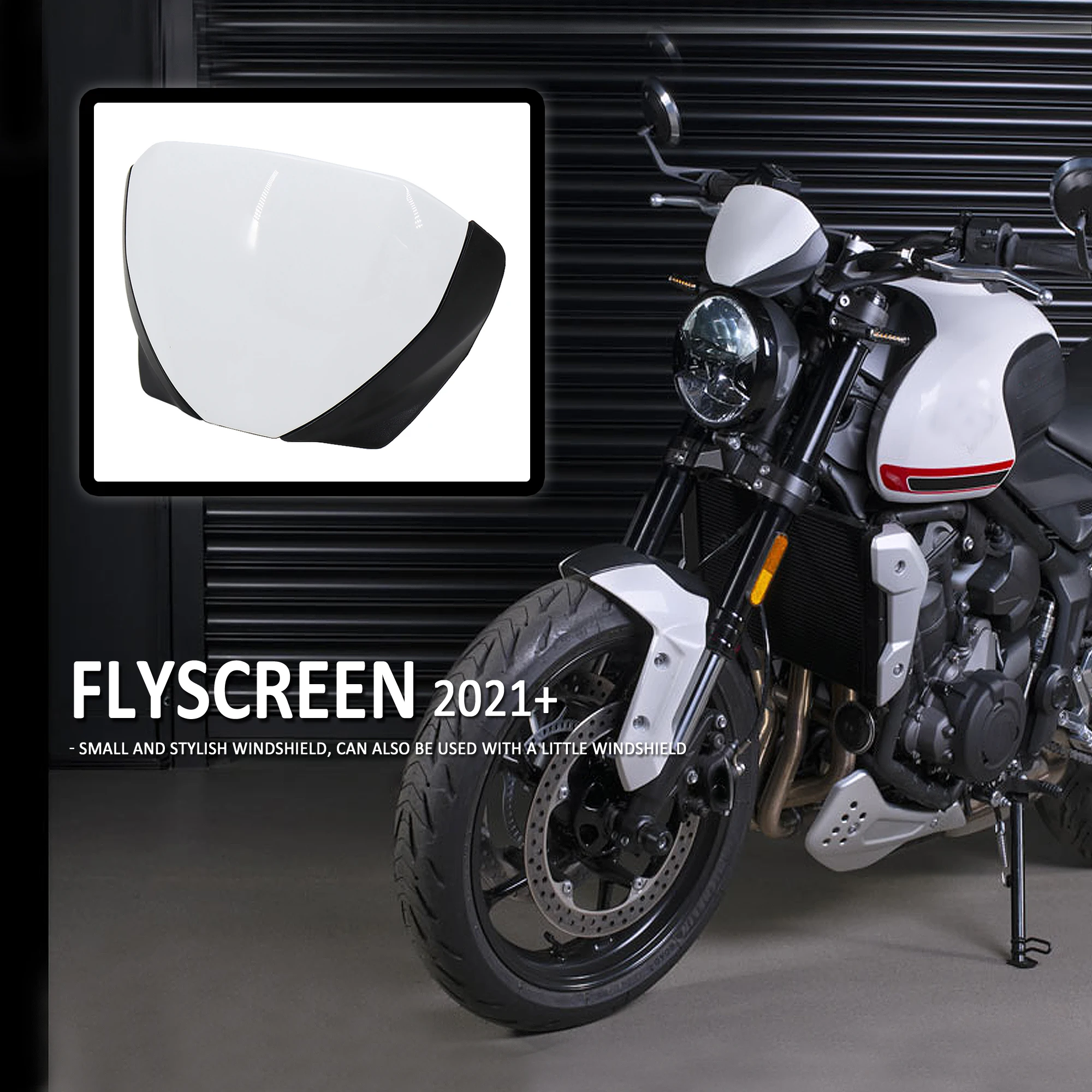 

2021 For Trident 660 For TRIDENT660 Flyscreen Front Screen Lens Windshield Fairing Motorcycle Windscreen Deflector