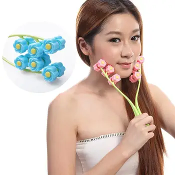 

Potent Thin Face Massager Face Neck Chin Roller Massage Slimming Remove Line Face Lifting Skin Care Tool Massager Roller