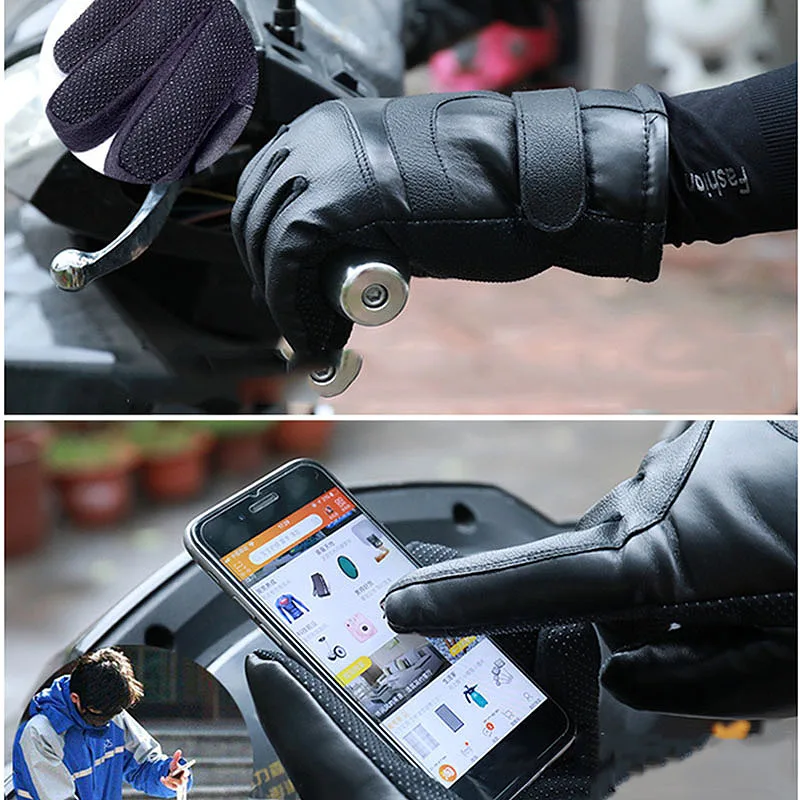 Зимние перчатки с подогревом, теплые электрические термальные перчатки для велоспорта, мотоцикла, велосипеда, катания на лыжах, перчатки для прессования экрана, унисекс, ВКЛ/ВЫКЛ. S