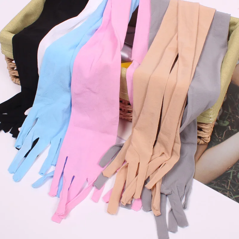 Women Man Thin Seamless Sexy Long High Elasticity Stockings Gloves Transparent Cosplay Etiquette Sunscreen Solid Soft Mittens cycling gloves fingerless gloves fishing gloves sports gloves tactical gloves half finger gloves gym gloves compression gloves warm gloves sunscreen gloves