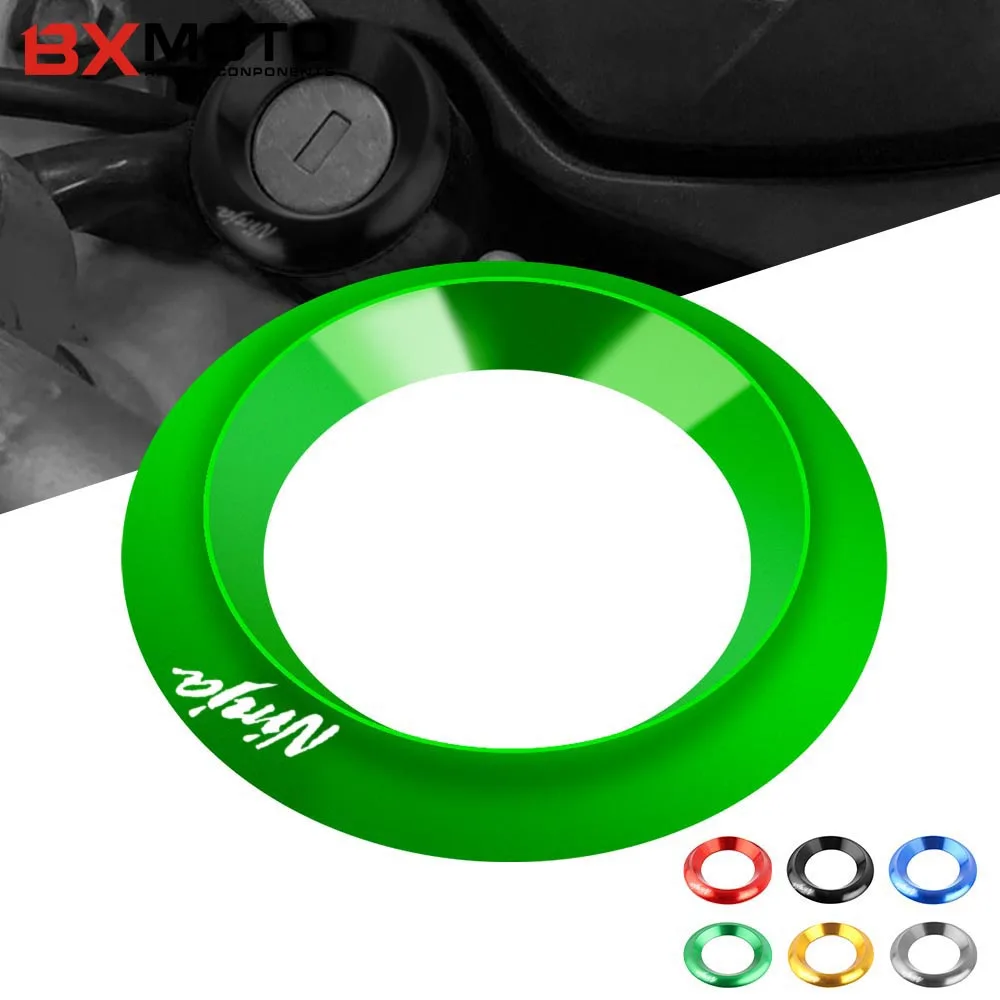 Крышка переключателя зажигания мотоцикла кольцо CNC аксессуары для Kawasaki Ninja400 250 300