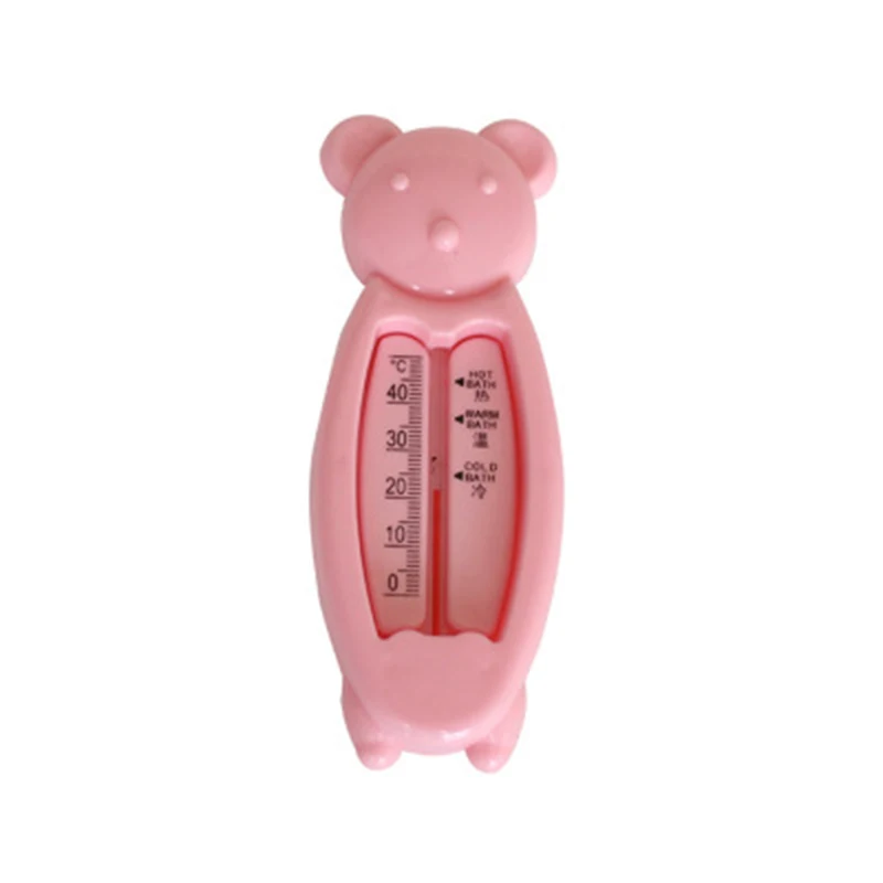 Pink Детская ванна безопасный анти-обжигающий защитный инструмент купальный термометр для новорожденных мультфильм маленький медведь плавающий измеритель температуры воды - Цвет: Pink