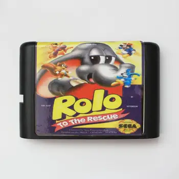 

Rolo To The Rescue 16 bit MD Game Card For Sega Mega Drive For Genesis