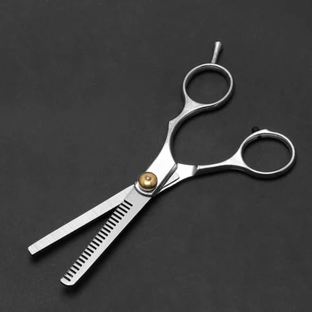 

BeautyBigBang 1Pc professional haircut thinning tooth scissors flower scissors stainless steel scissors and thinning scissors B2