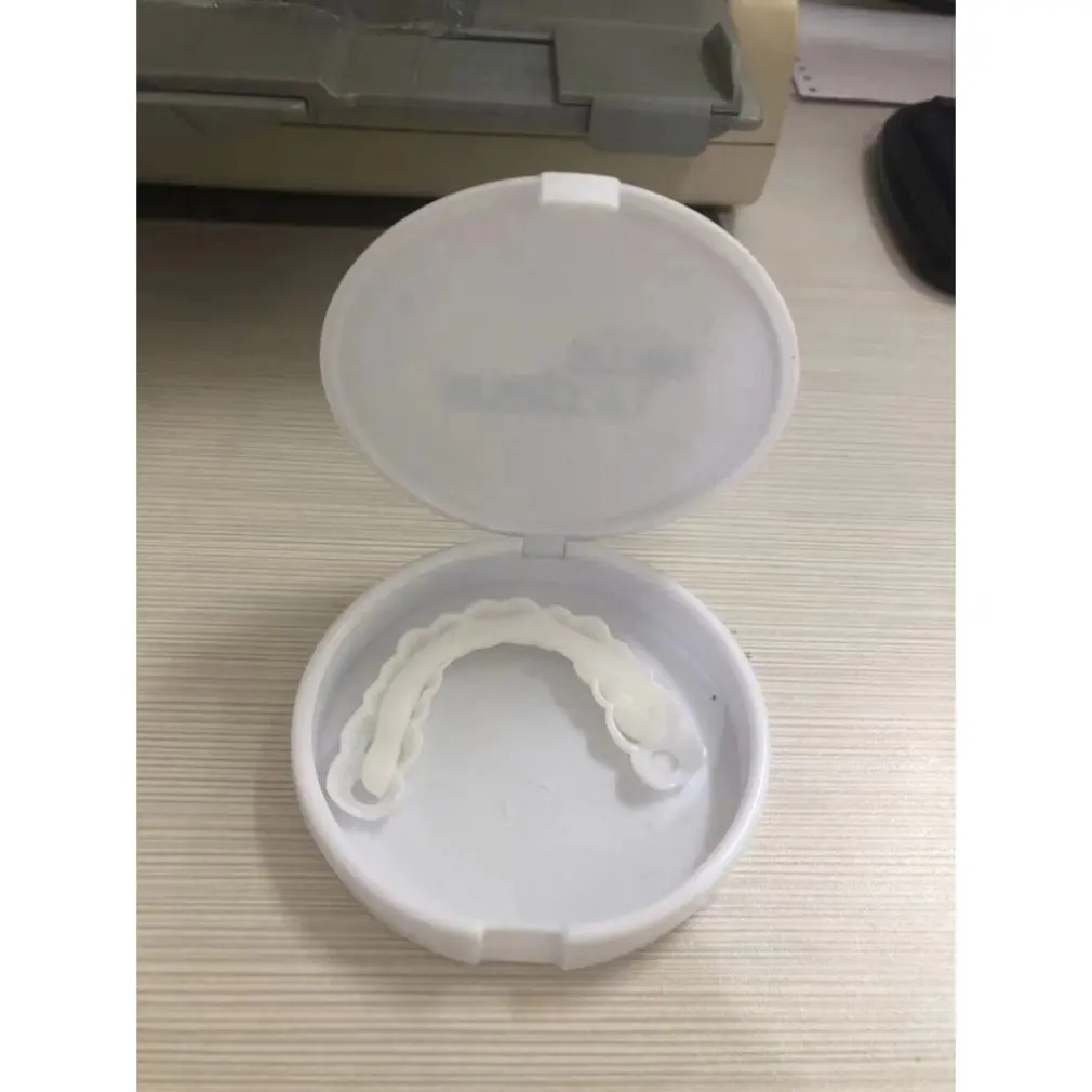 Whitening Durable Adaptable Adult Second Generation Silicone Simulation Teeth Upper Teeth Dentures Braces 2